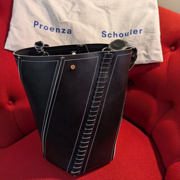 Proenza Schouler Whipstitch Medium Hex Bucket Bag - Picture 2 of 9